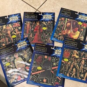 Vintage Star Wars illuminations action wall scene